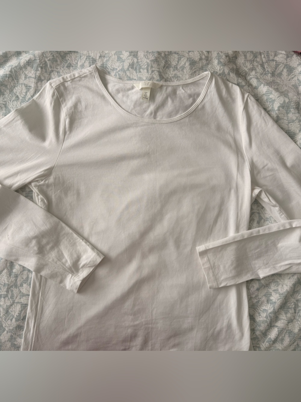H&M White Long Sleeve Shirt